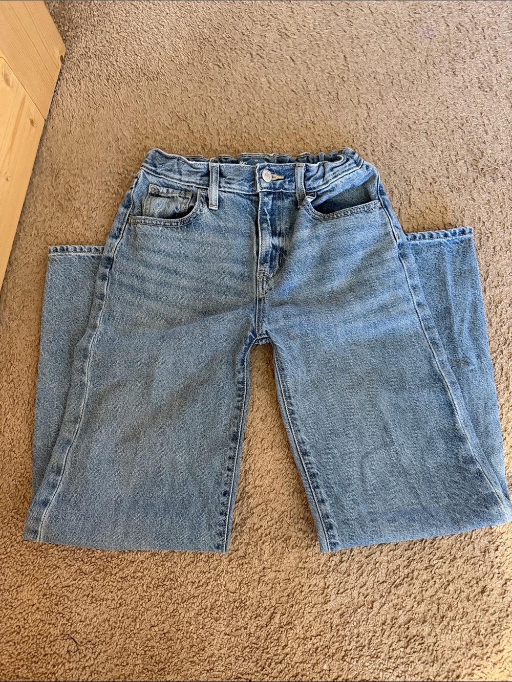 Straight Leg High-Rise Women's Jeans in Light Blue
